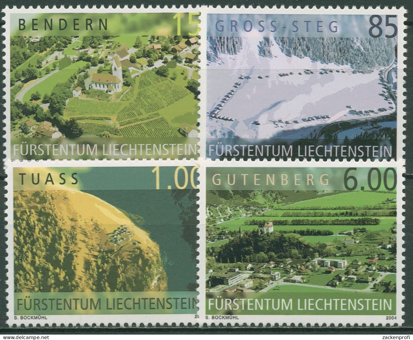 Liechtenstein 2004 Luftaufnahmen 1348/51 Postfrisch - Nuovi