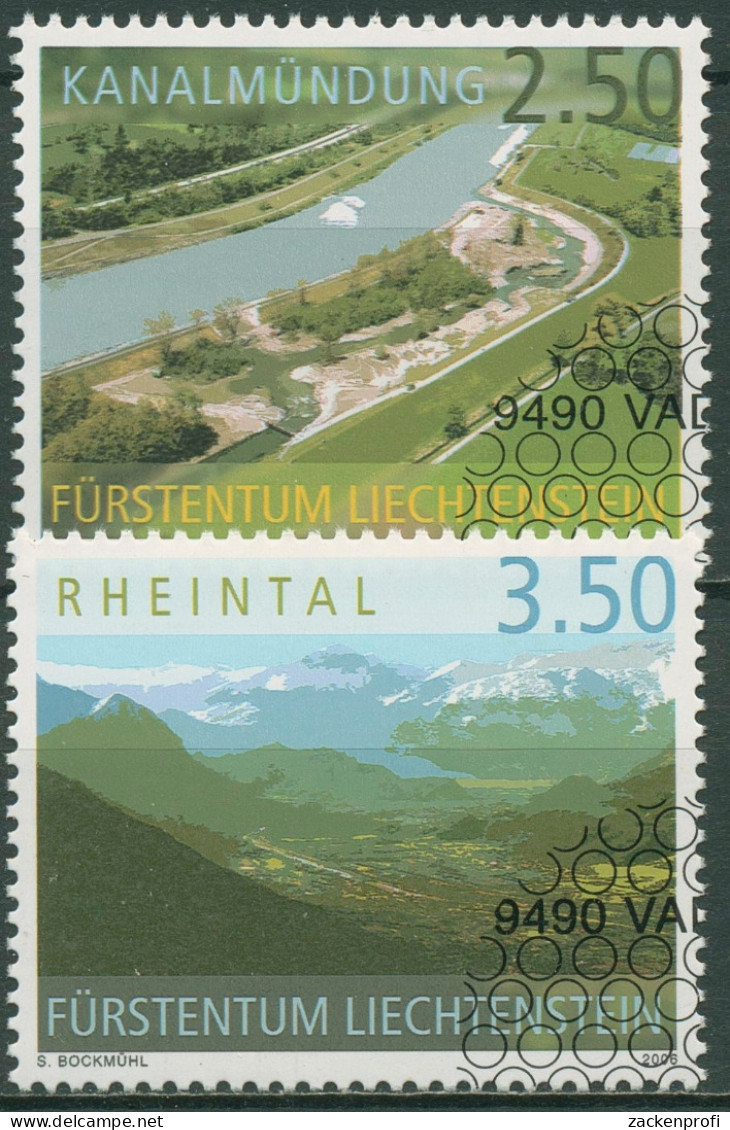 Liechtenstein 2006 Rheintal Luftaufnahmen 1403/04 Gestempelt - Usados