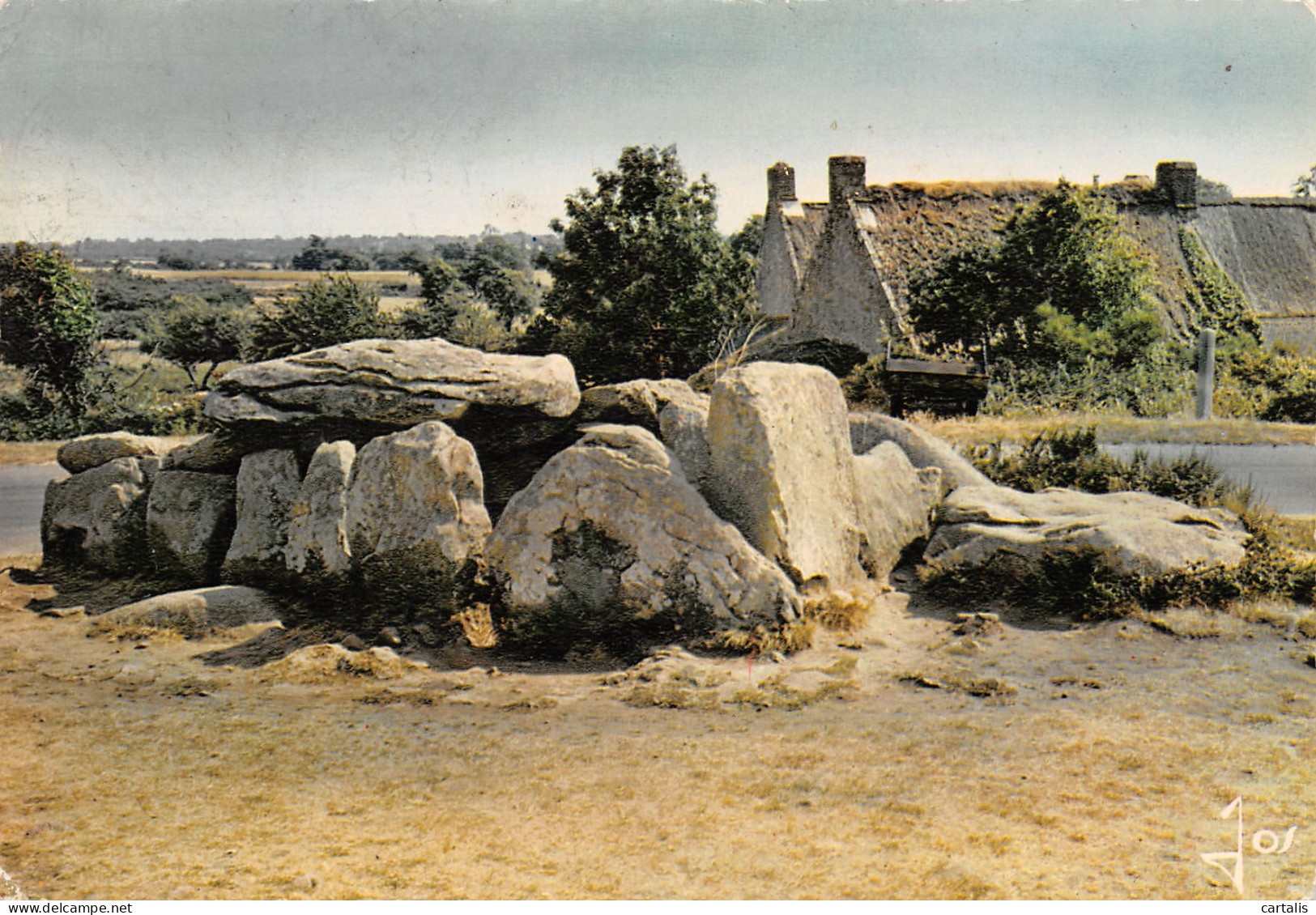 29-BRETAGNE LE DOLMEN DE KERMARIO-N°3776-B/0265 - Other & Unclassified