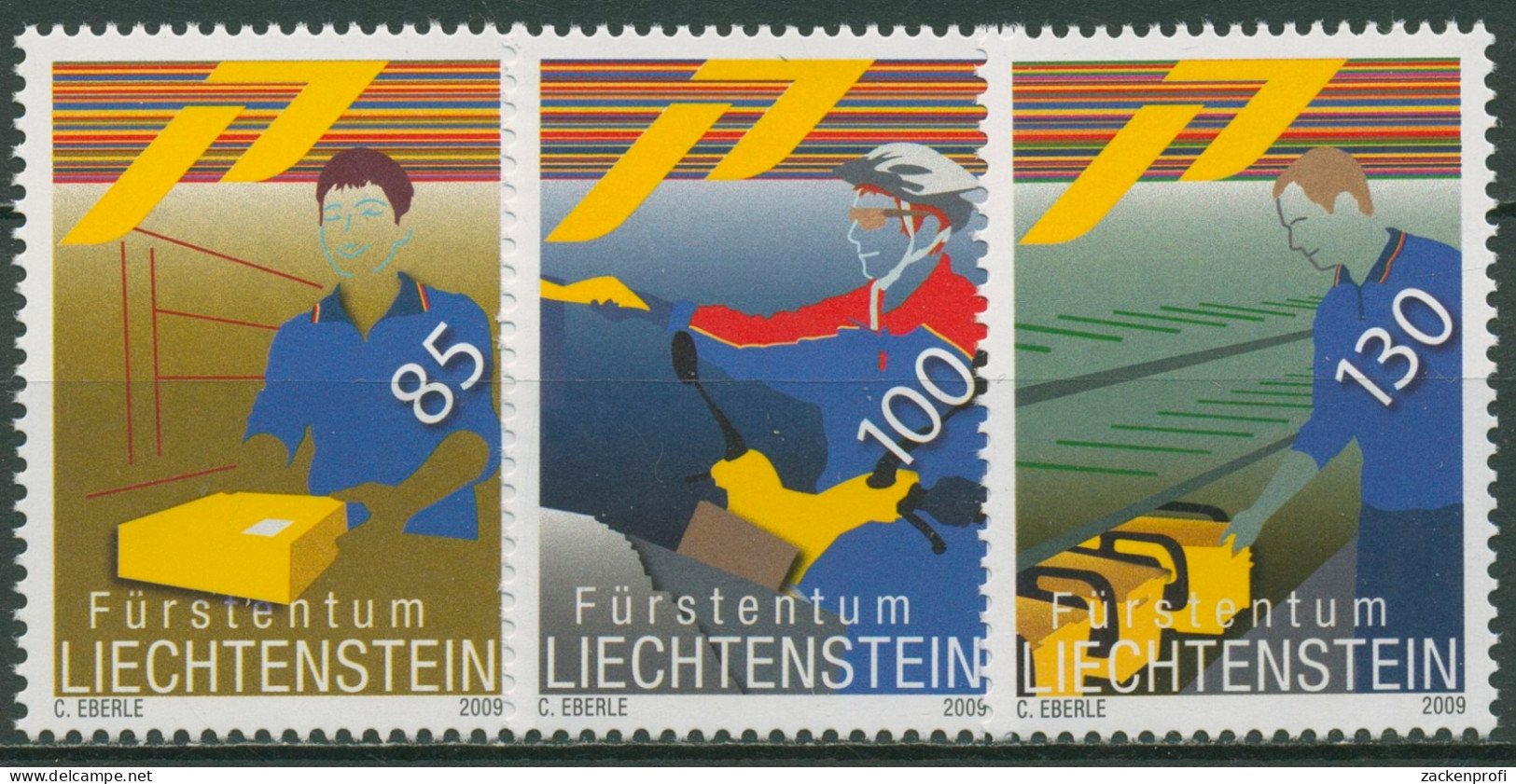 Liechtenstein 2009 Postdienste 1506/08 Postfrisch - Unused Stamps