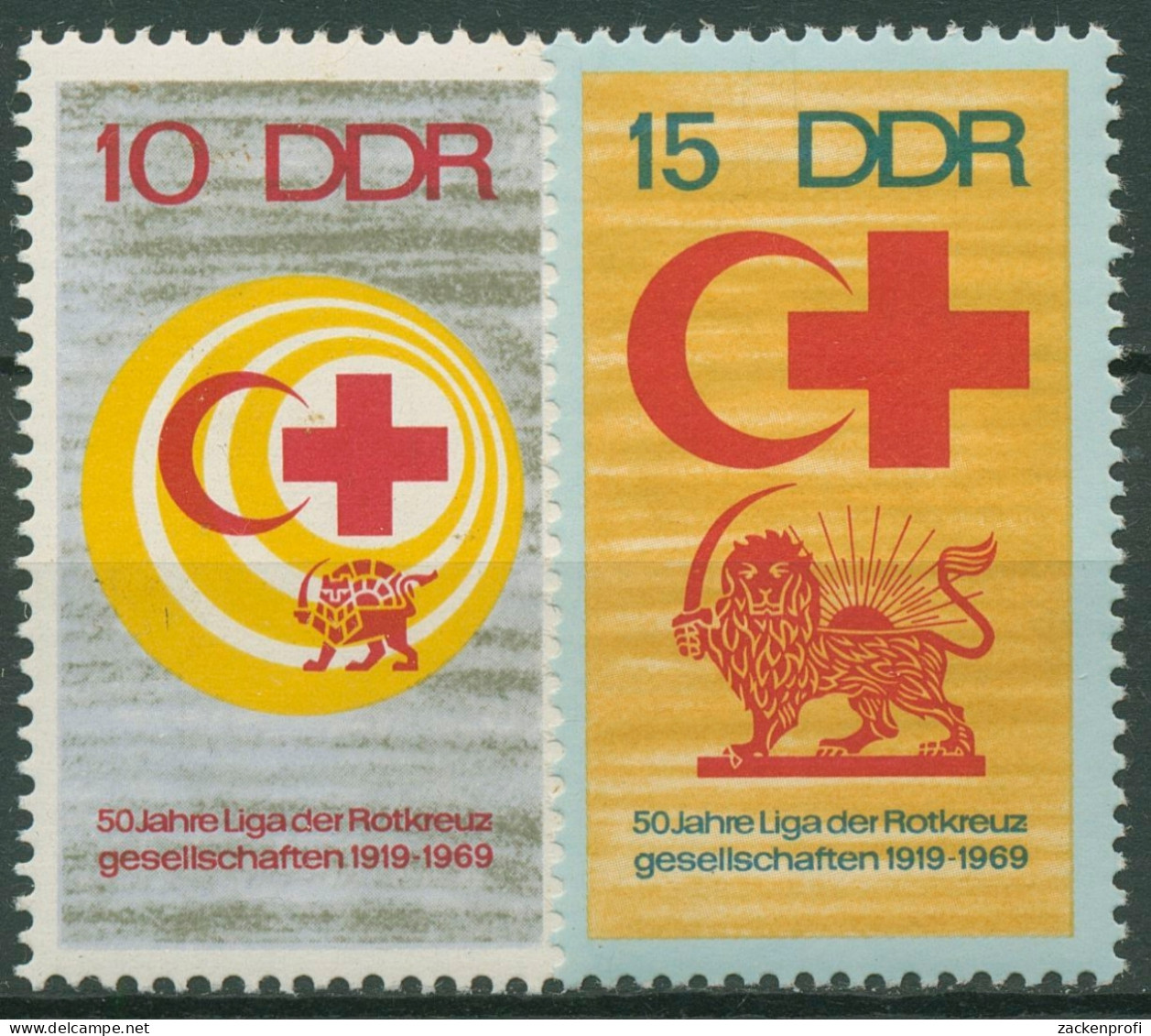 DDR 1969 Hilfsorganisationen Rotes Kreuz Roter Halbmond 1466/67 Postfrisch - Neufs