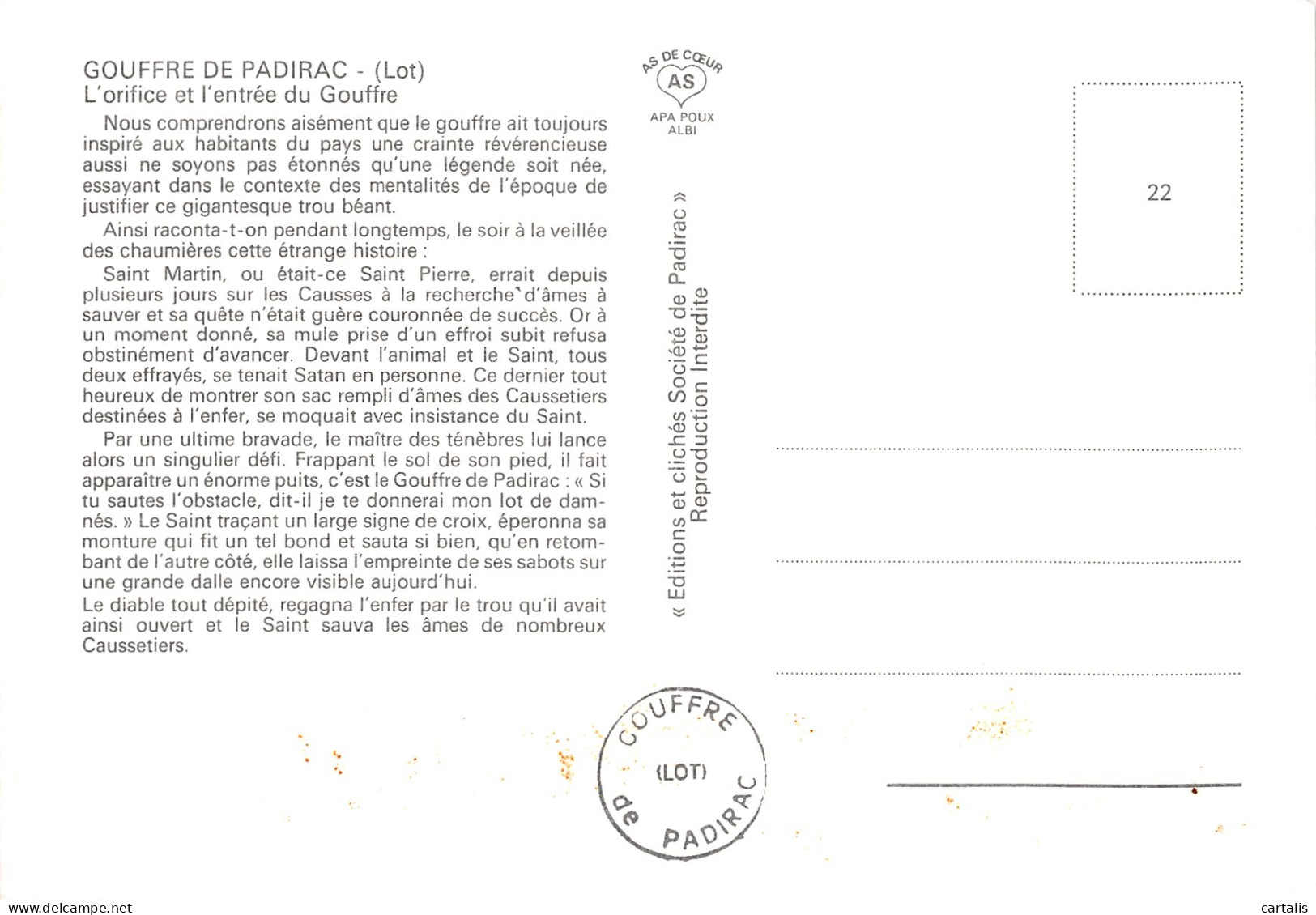 46-PADIRAC-N°3776-B/0117 - Padirac