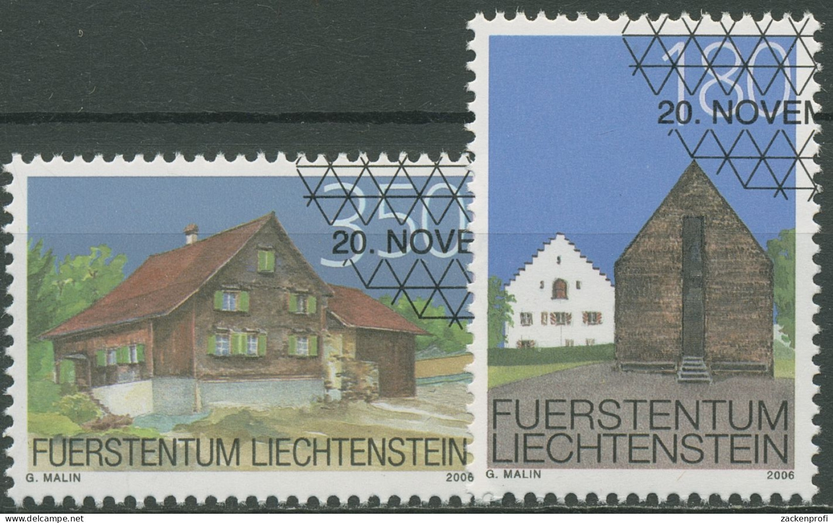 Liechtenstein 2006 Ortsbildschutz Bendern Haus Bühl 1434/35 Gestempelt - Used Stamps