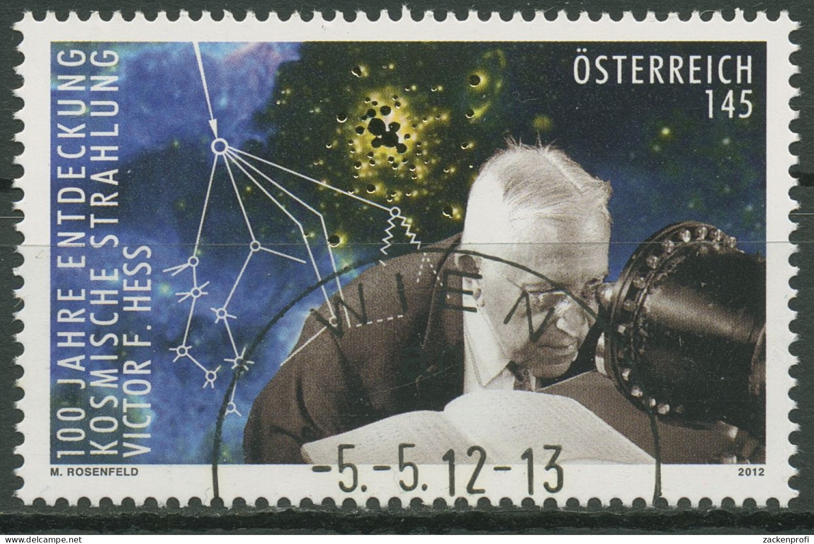 Österreich 2012 Kosmische Strahlung Physiker Victor Franz Hess 2993 Gestempelt - Oblitérés