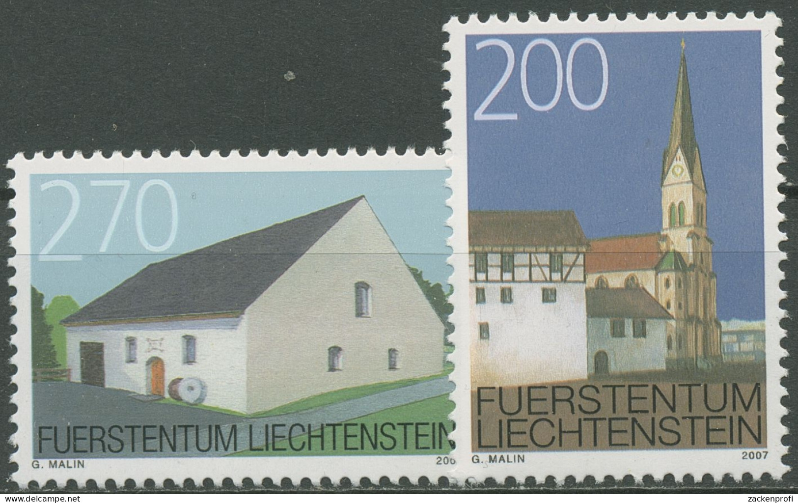 Liechtenstein 2007 Ortsbildschutz Eschen 1467/68 Postfrisch - Unused Stamps