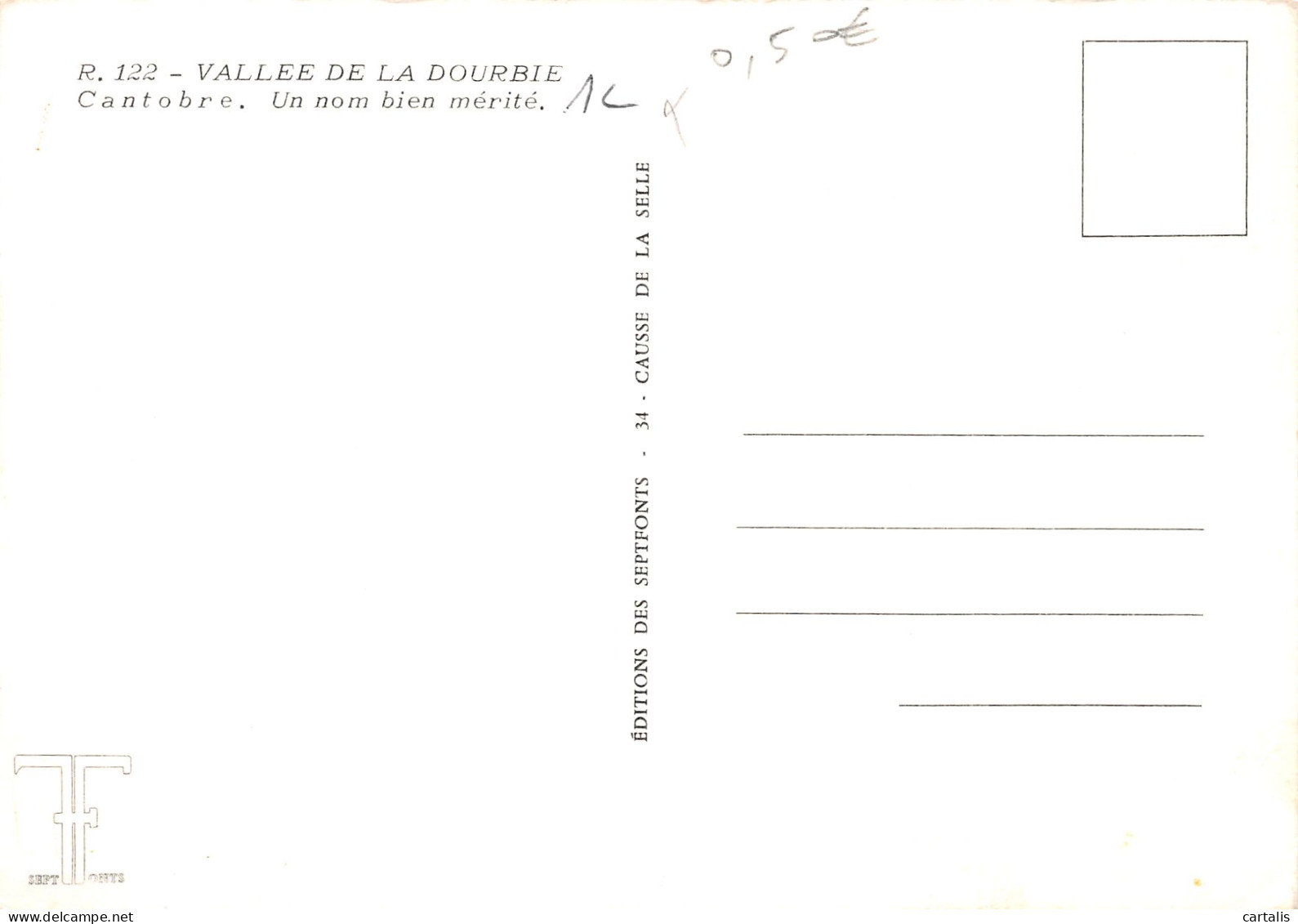 12-VALLEE DE LA DOURBIE-N°3776-A/0349 - Other & Unclassified