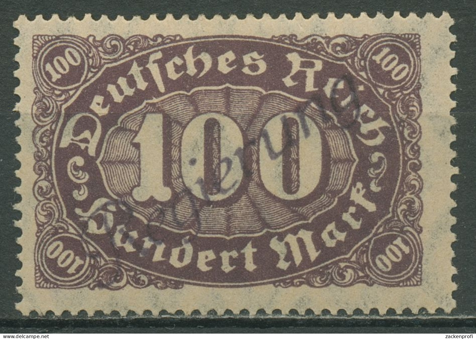 Dt. Reich 1922 Dienst-Kontrollaufdruck Wiesbaden DK 19 III A Mit Falz, Signiert - Dienstmarken