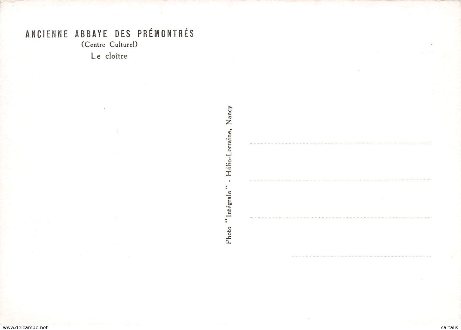 54-ABBAYE DES PREMONTRES-N°3776-A/0279 - Other & Unclassified