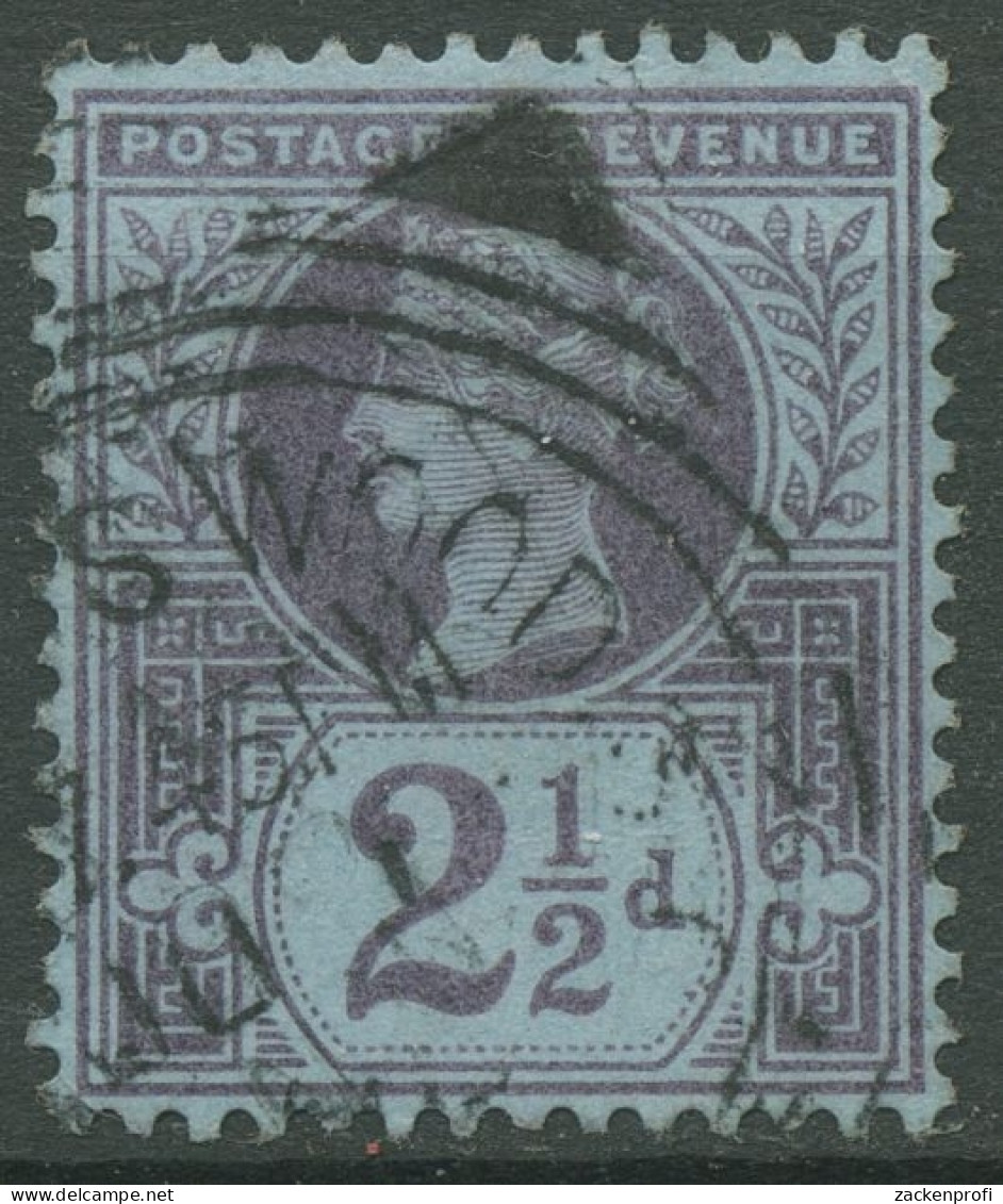 Großbritannien 1887 Königin Victoria 2 1/2 Pence, 89 Gestempelt - Gebraucht