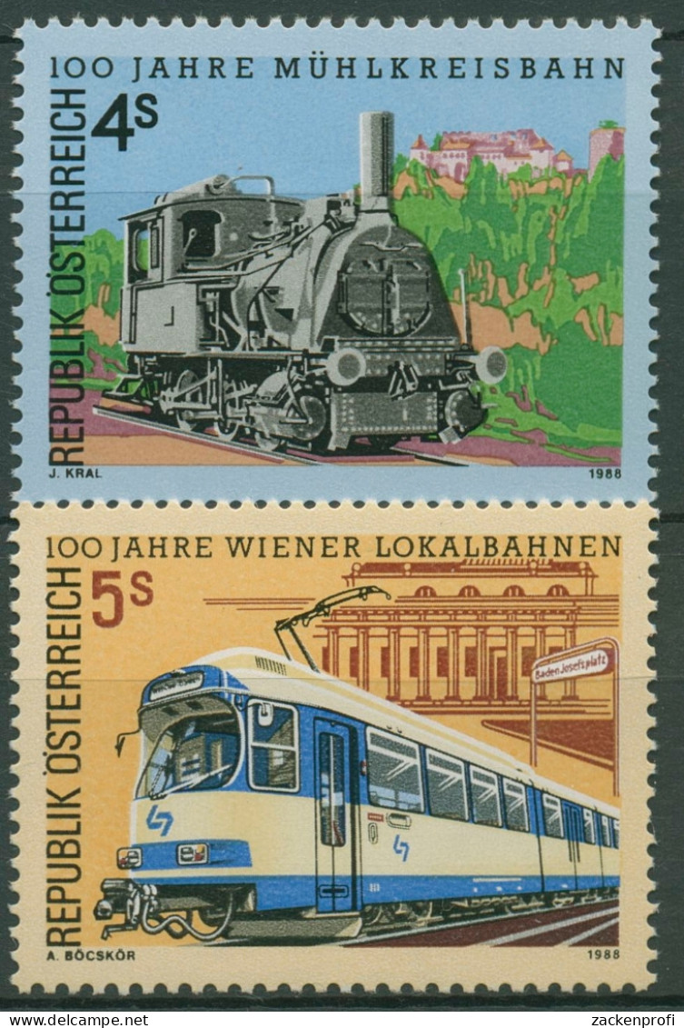 Österreich 1988 Mühlkreisbahn Sraßenbahn Wien 1916/17 Postfrisch - Unused Stamps