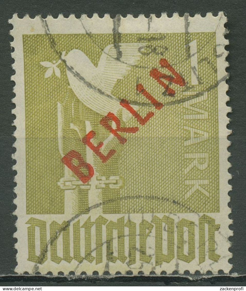 Berlin 1949 Rotaufdruck 33 Gestempelt, Kleiner Zahnfehler - Used Stamps