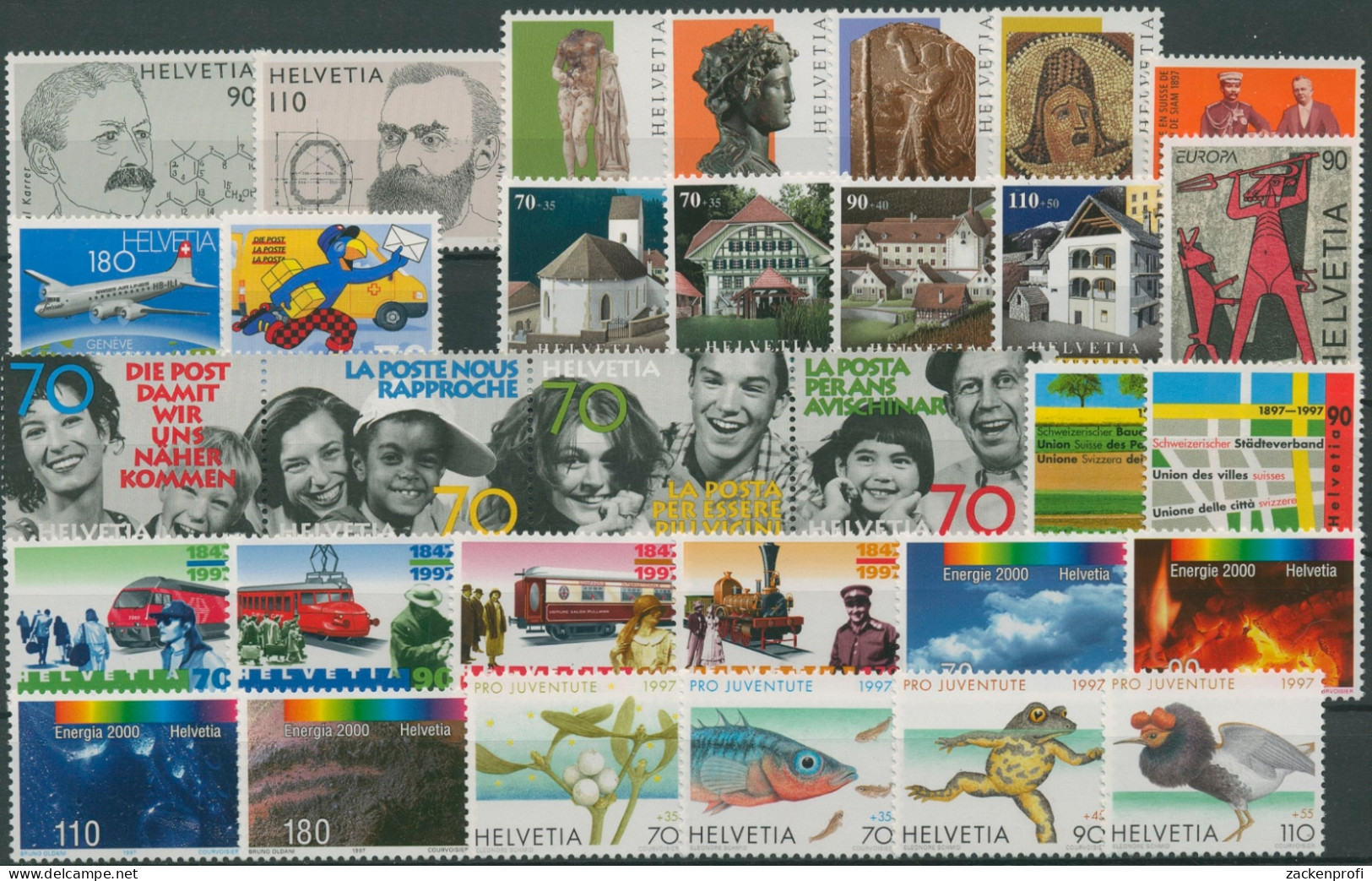 Schweiz Jahrgang 1997 Komplett Postfrisch (G96427) - Unused Stamps