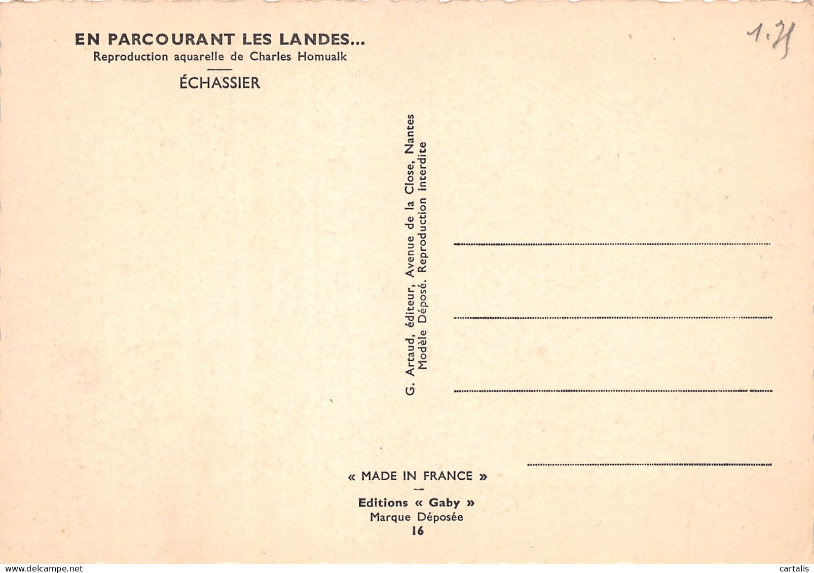 40-LES LANDES ECHASSIER-N°3777-A/0127 - Autres & Non Classés