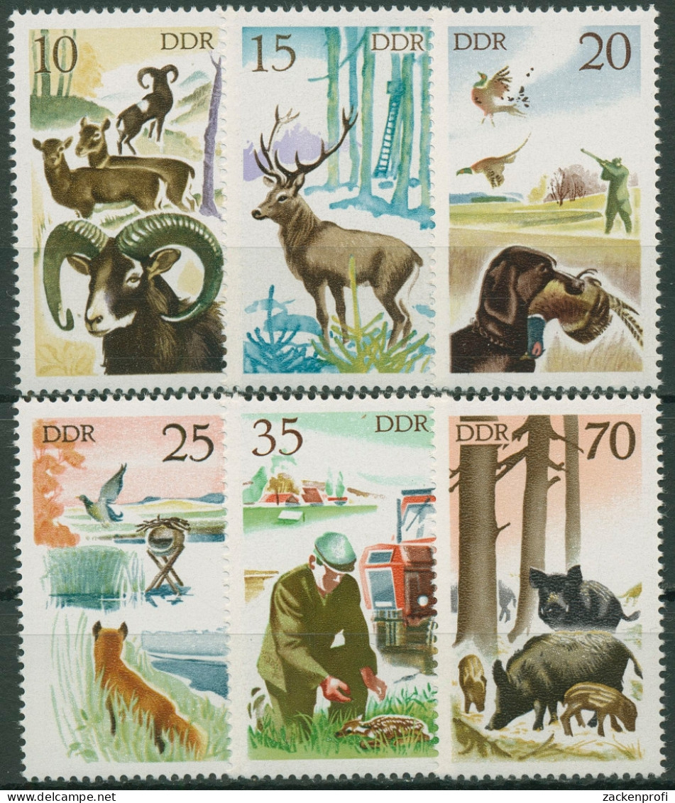 DDR 1977 Tiere Jagd 2270/75 Postfrisch - Unused Stamps