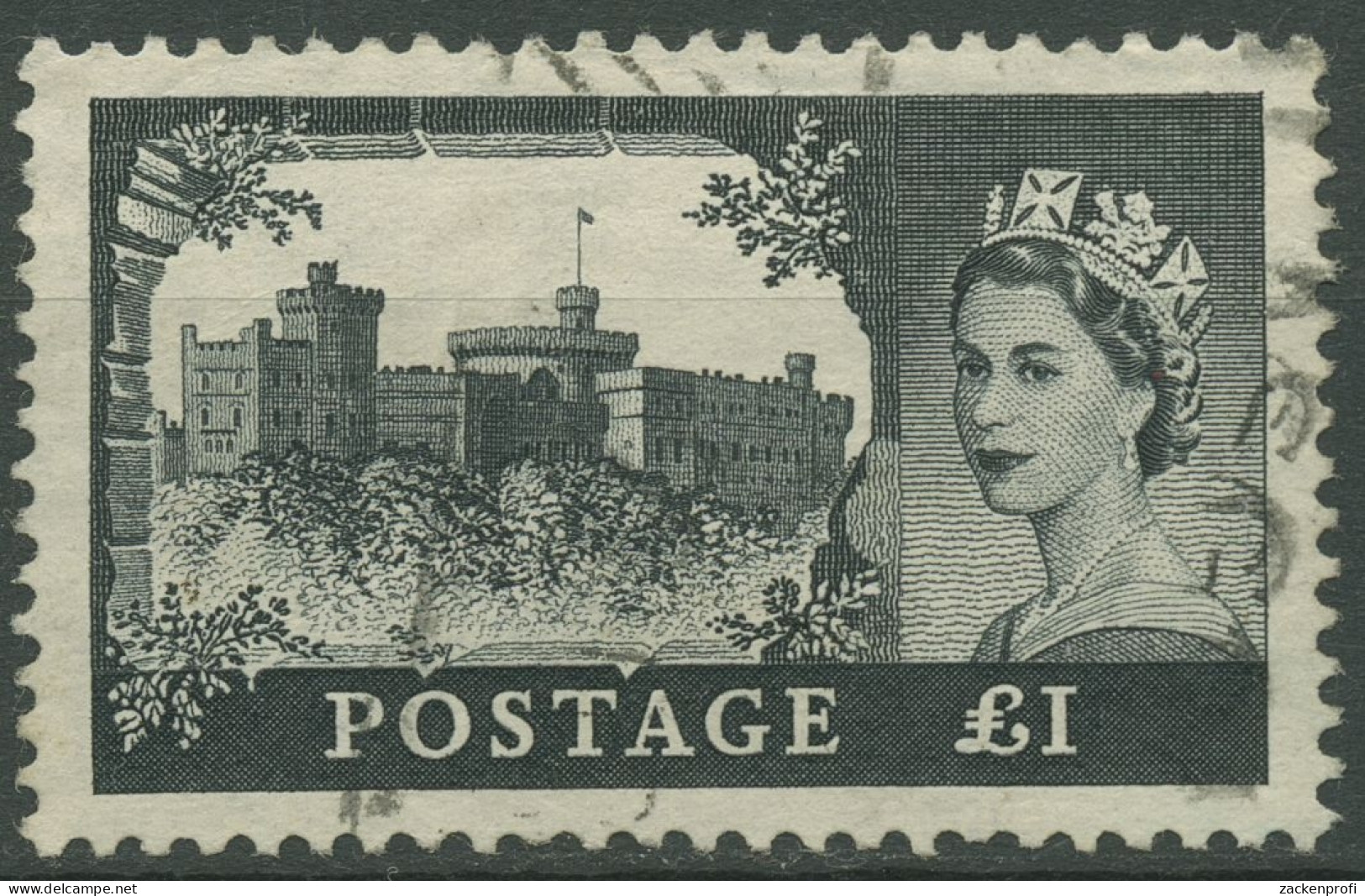 Großbritannien 1955 Schloß Windsor 281 I Gestempelt - Used Stamps