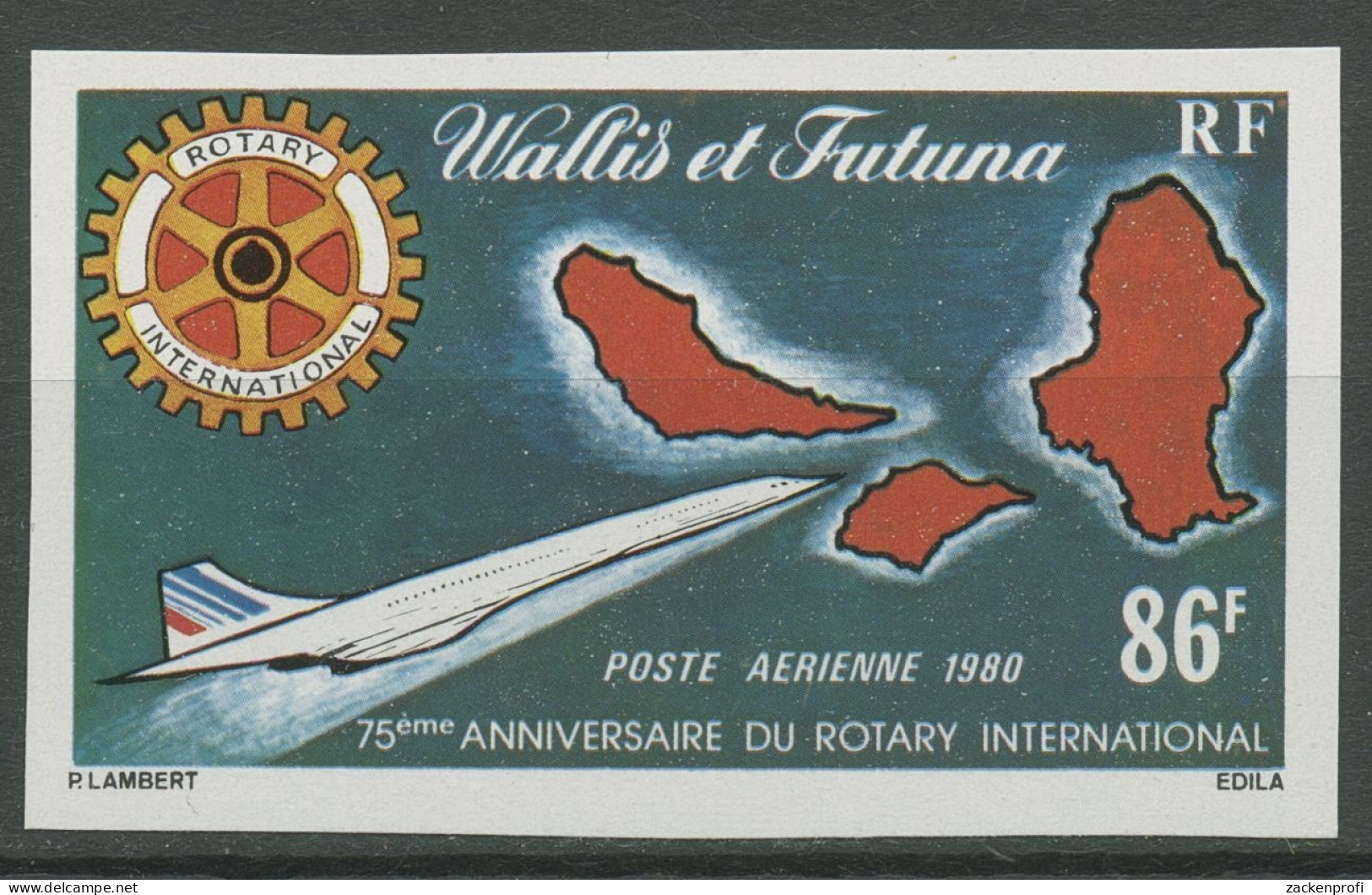 Wallis Und Futuna 1980 75 J. Rotary International 368 U Postfrisch Ungezähnt - Neufs