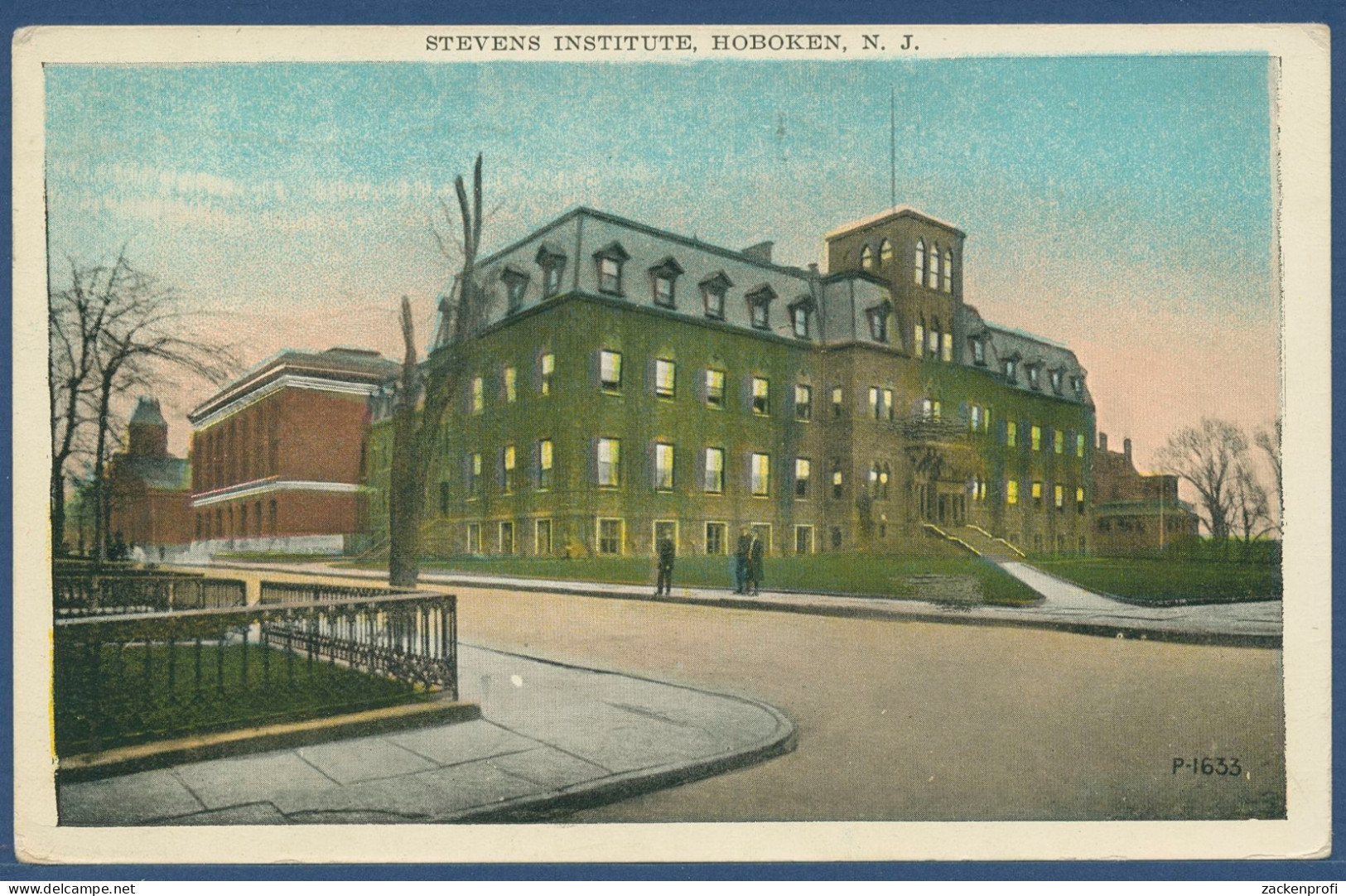 Stevens Institute Hoboken N. J. Gelaufen 1937 (AK3840) - Other & Unclassified