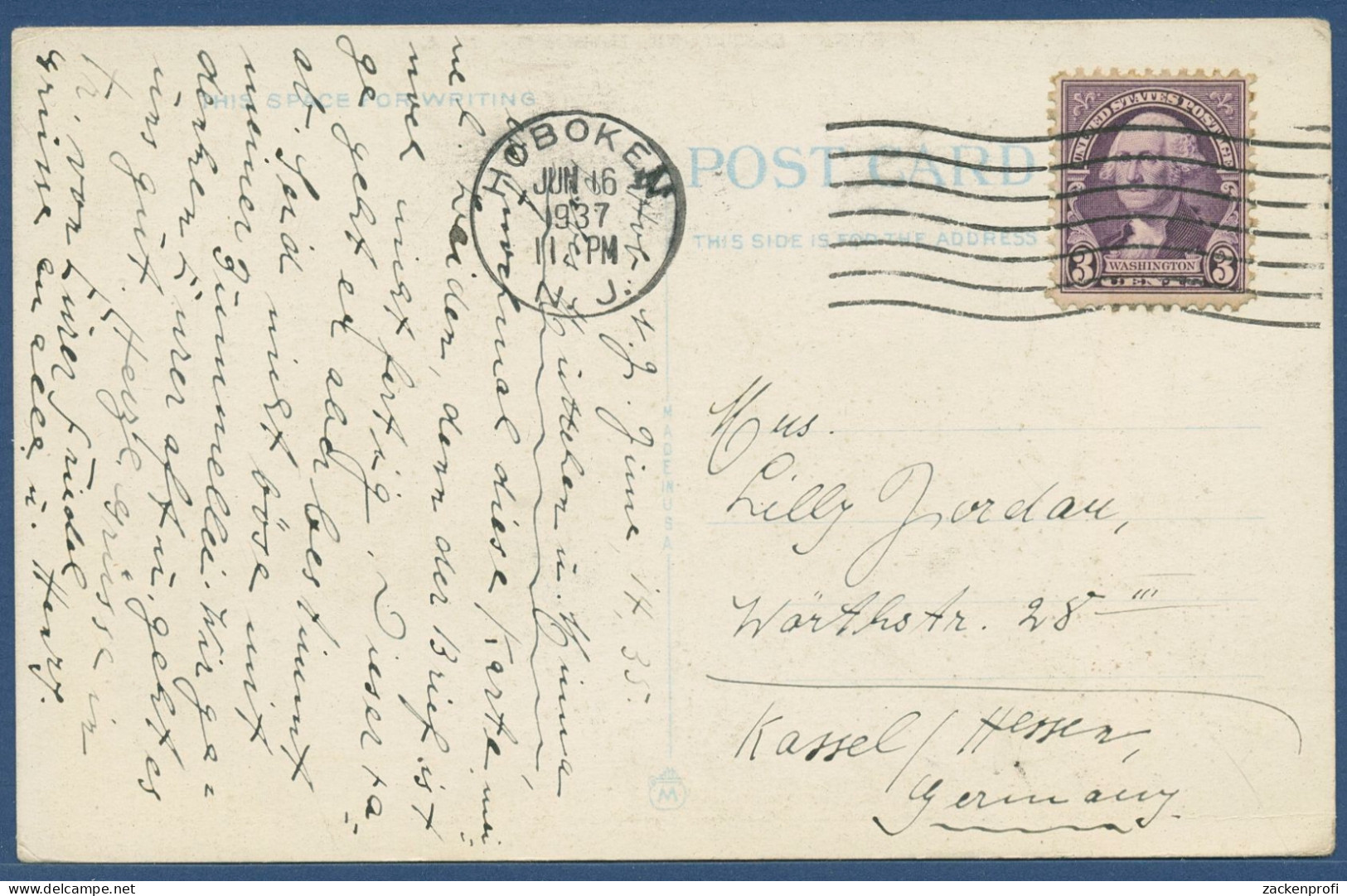 Stevens Institute Hoboken N. J. Gelaufen 1937 (AK3840) - Other & Unclassified