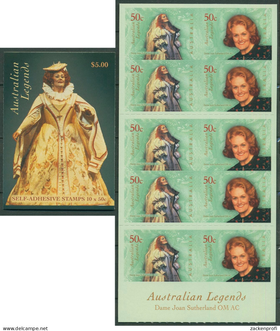 Australien 2004 Australian Legends Opernsänger MH 179 Postfrisch (C29617) - Carnets