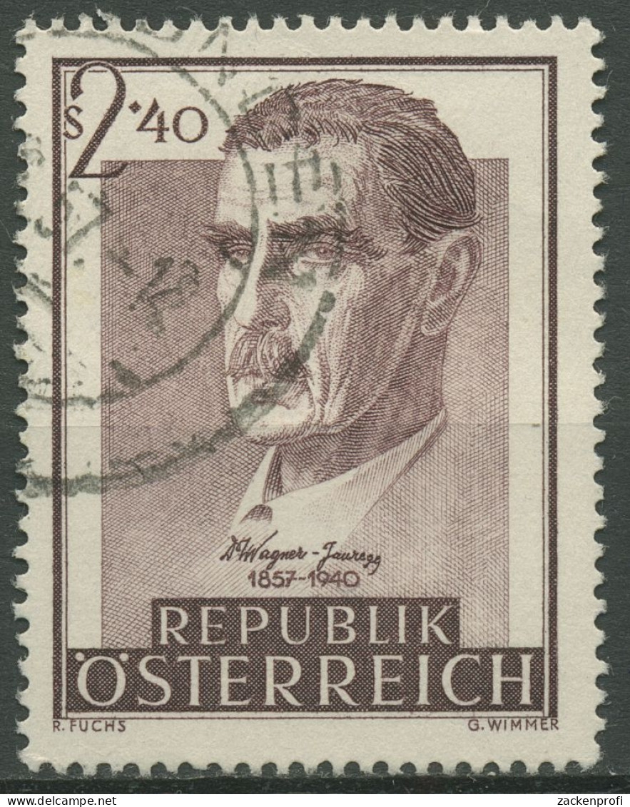 Österreich 1957 Psychiater Julius Wagner-Jauregg 1032 Gestempelt - Usados