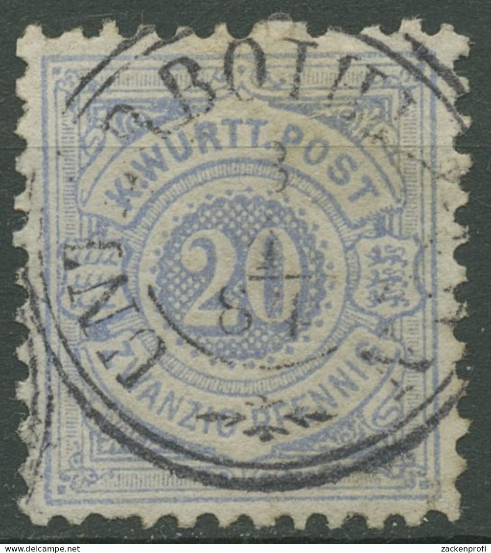 Württemberg 1875 Weiße Ziffern Im Kreis 47a Gestempelt K3 UNTERBOIHINGEN, Mängel - Oblitérés