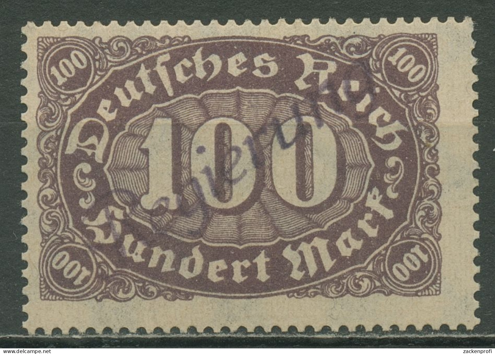 Dt. Reich 1922 Dienst-Kontrollaufdruck Wiesbaden DK 20 III A Mit Falz, Signiert - Dienstmarken