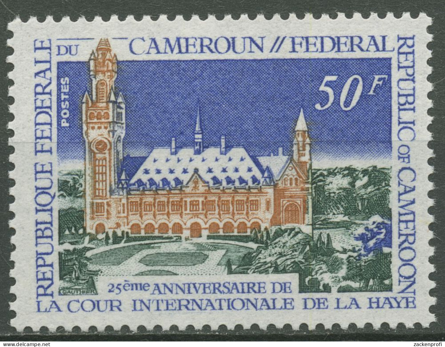 Kamerun 1971 25 Jahre Internationaler Gerichtshof In Den Haag 660 Postfrisch - Camerun (1960-...)