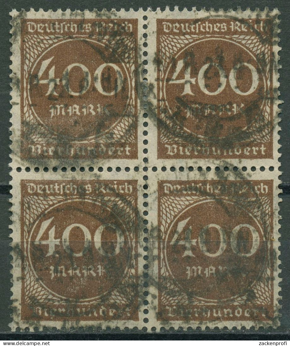 Deutsches Reich 1923 Ziffern Im Kreis 271 4er-Block Gestempelt - Used Stamps