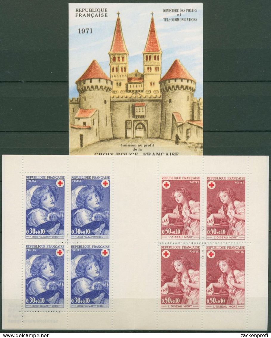 Frankreich 1971 Rotes Kreuz Gemälde Markenheftchen 1777/78 MH Postfrisch(C60894) - Rode Kruis