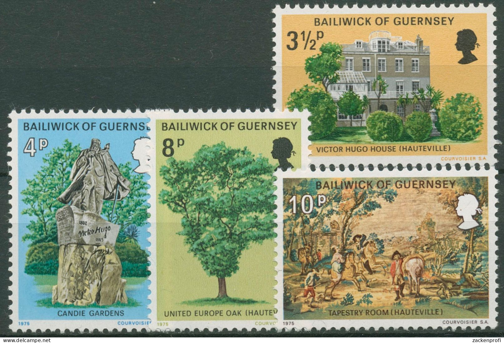 Guernsey 1975 Victor Hugo Im Exil 121/24 Postfrisch - Guernesey