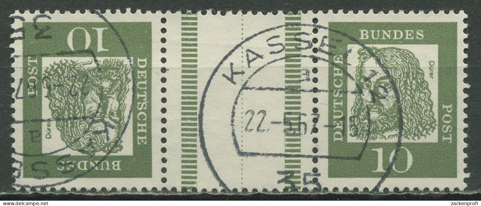 Bund 1961/63 Dürer Zusammendruck KZ 1.1 Gestempelt - Se-Tenant