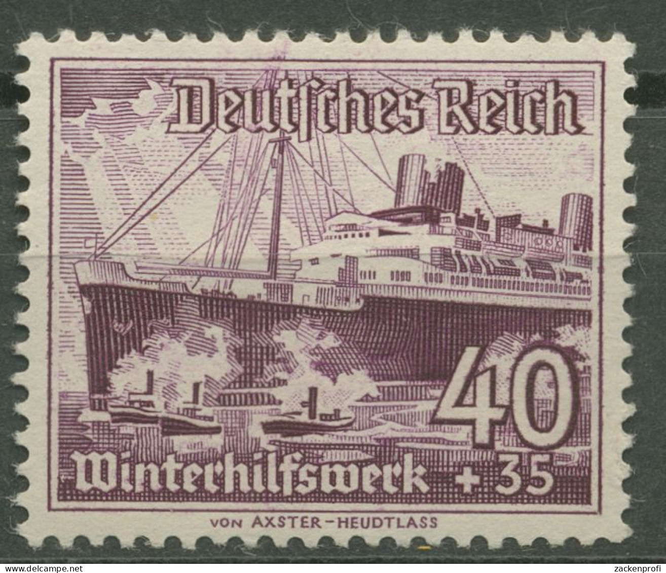 Dt. Reich 1937 WHW Schiffe 659 Ungebraucht Ohne Gummierung (R80703) - Unused Stamps