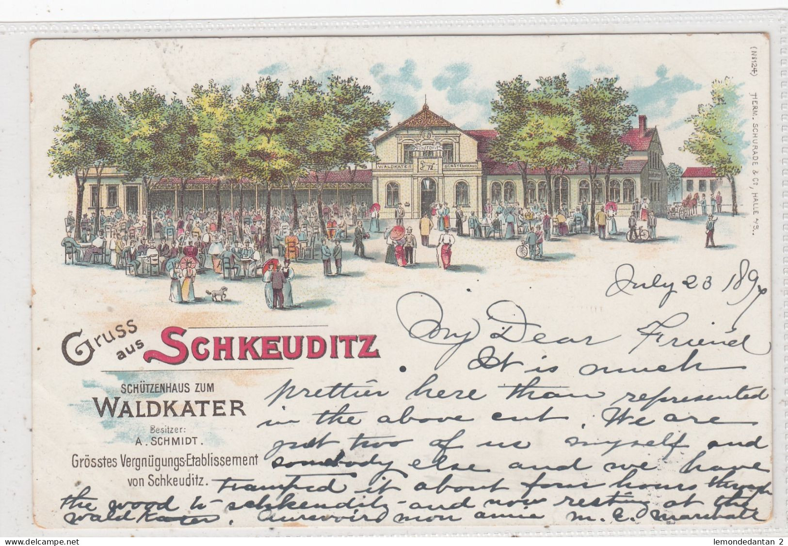 Gruss Aus Schkeuditz. Schützenhaus Zum Waldkater. * - Schkeuditz