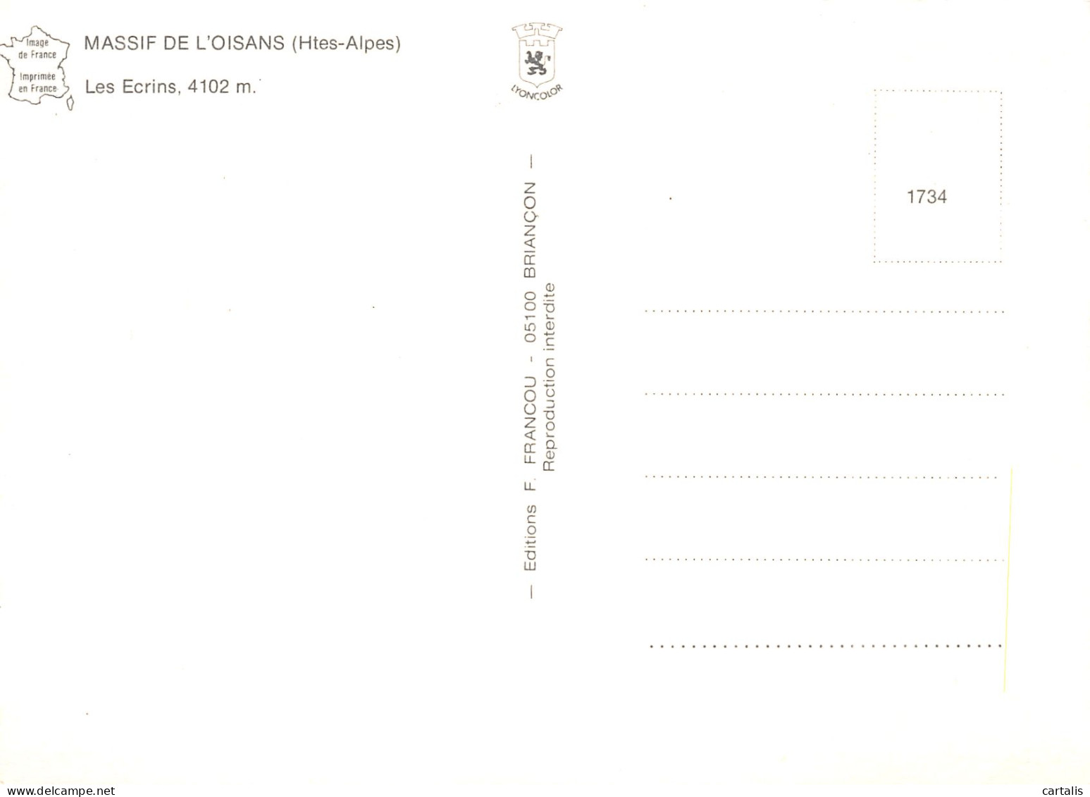 38-MASSIF DE L OISANS-N°3777-D/0063 - Other & Unclassified