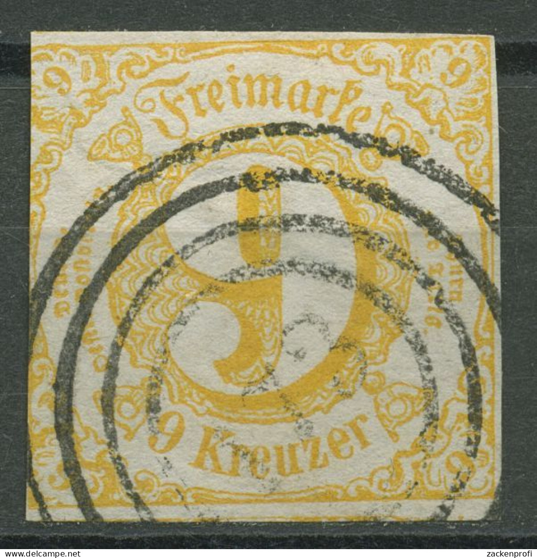 Thurn Und Taxis 1859/61 9 Kreuzer 23 II Gestempelt - Andere & Zonder Classificatie