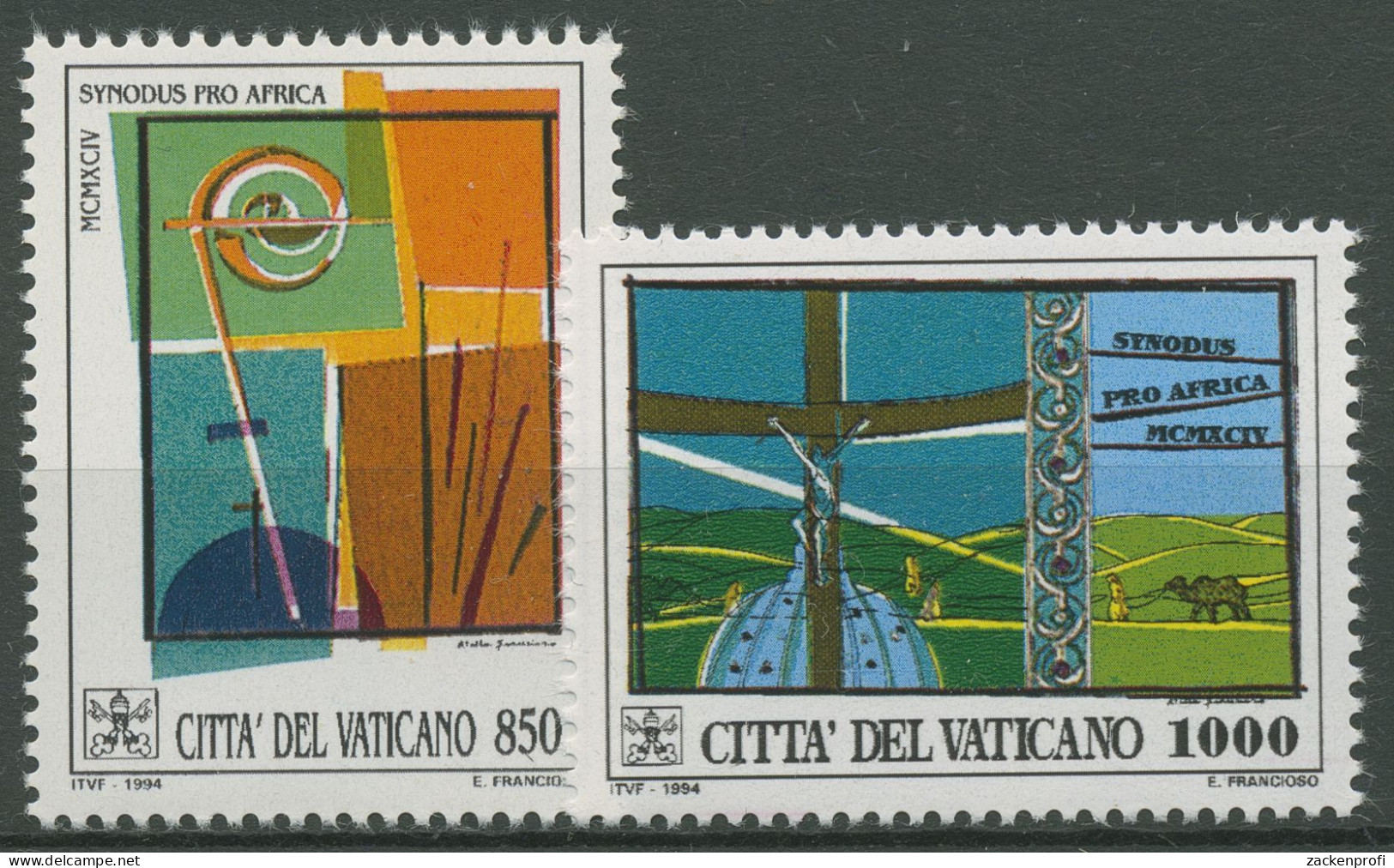 Vatikan 1994 Bischofssynode Afrika, Kampala 1116/17 Postfrisch - Nuevos