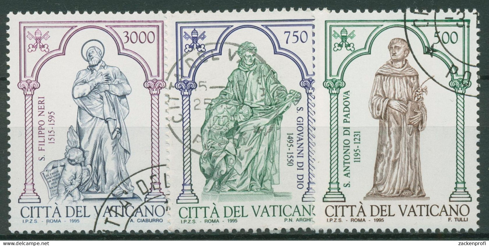 Vatikan 1995 800. Geburtstag Des Hl. Antonius Von Padua 1158/60 Gestempelt - Gebruikt