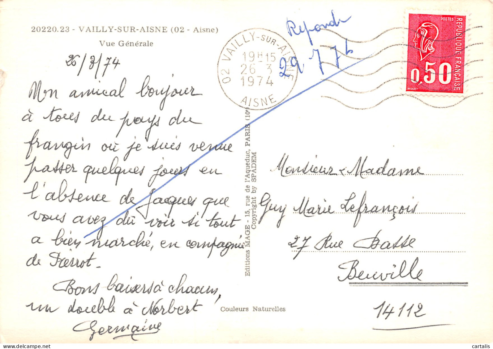 02-VAILLY SUR AISNE-N°3777-C/0293 - Other & Unclassified