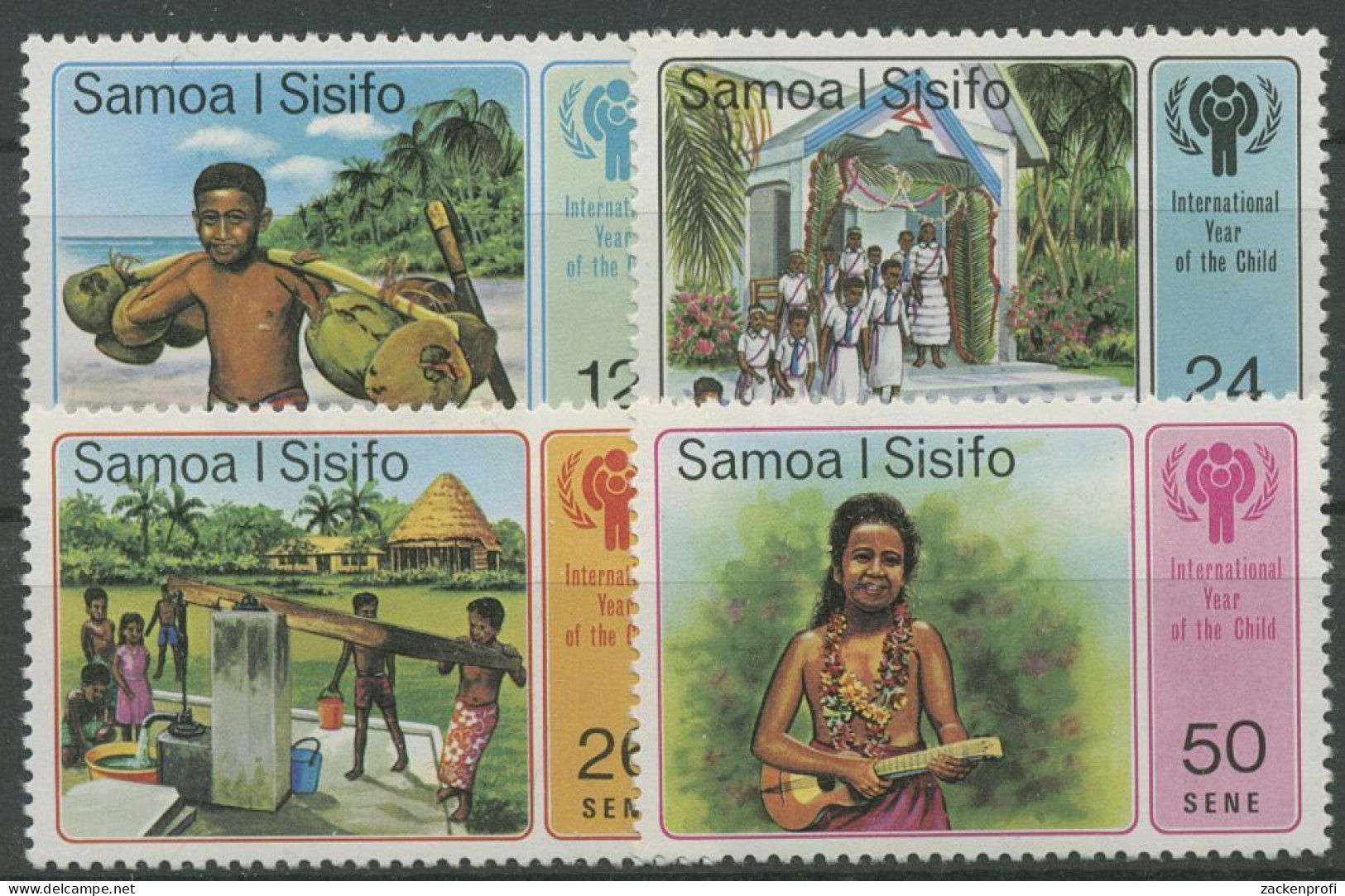 Samoa 1979 Internationales Jahr Des Kindes Musik Kokosnüsse 399/02 Postfrisch - Samoa (Staat)