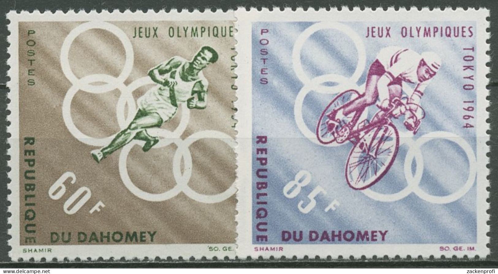 Dahomey 1964 Olympische Sommerspiele In Tokio Laufen Rad 239/40 Postfrisch - Bénin – Dahomey (1960-...)