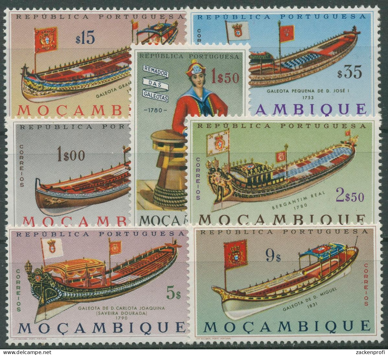 Mocambique 1964 Boote Schaluppen 516/22 Postfrisch - Mosambik