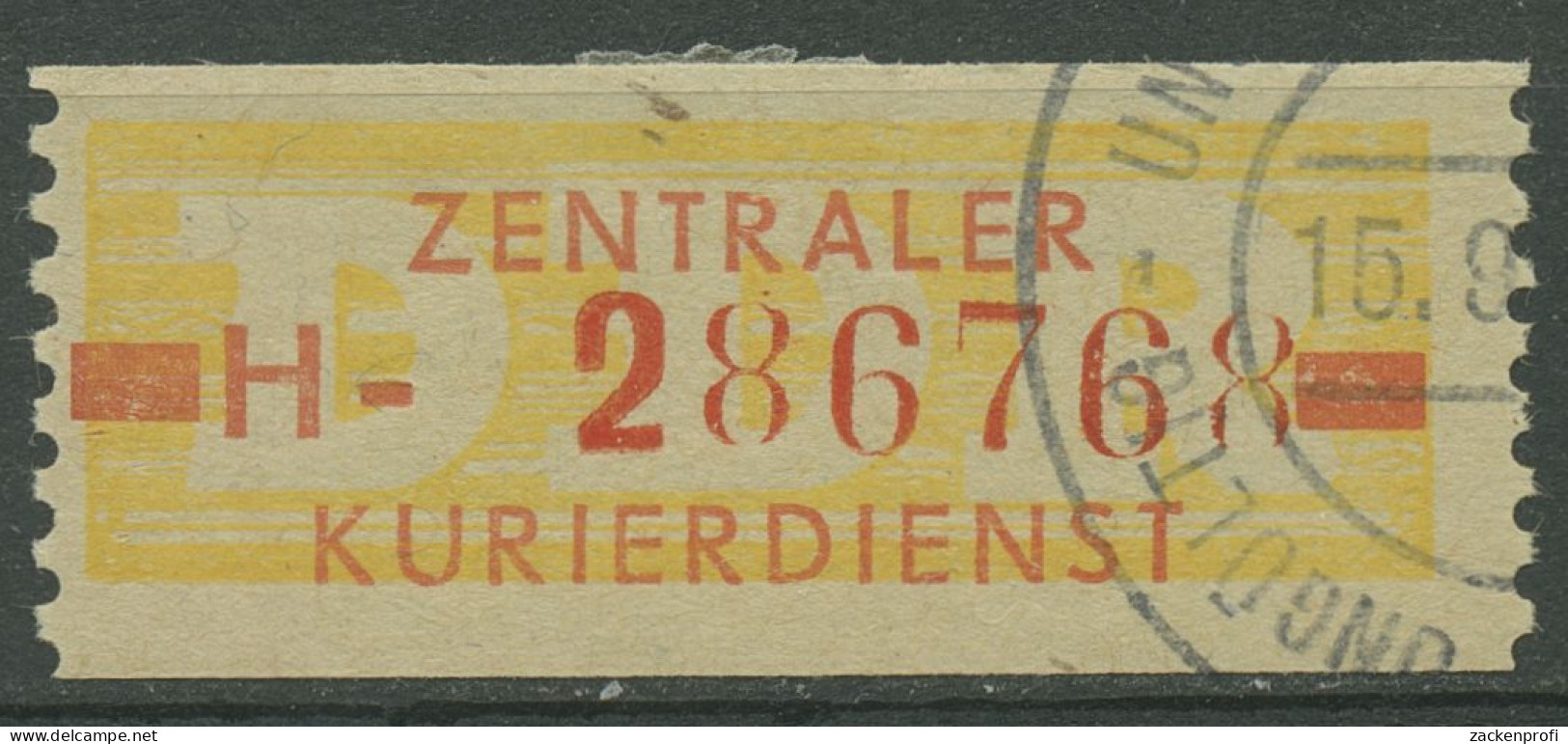 DDR 1958 Wertstreifen Für Den ZKD 18 I H Nachdruck Gestempelt Ungültig - Altri & Non Classificati