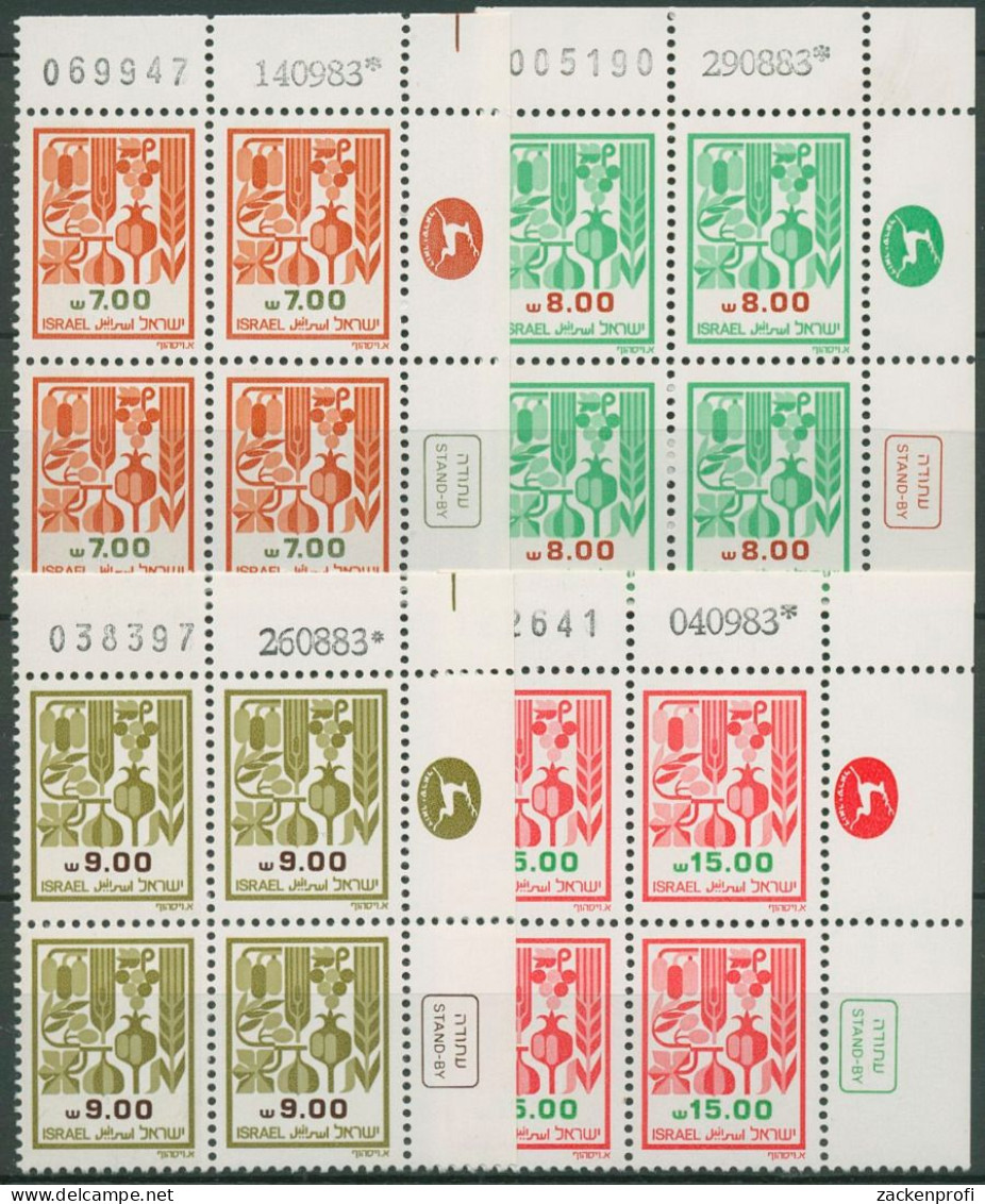 Israel 1983 Früchte Von Kanaan 943/46 Plattenblock Postfrisch (C61778) - Nuovi (senza Tab)