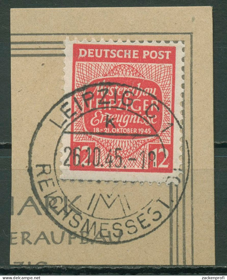 SBZ West-Sachsen 1945 Musterschau Leipziger Erzeugnisse 125 X Briefstück - Other & Unclassified