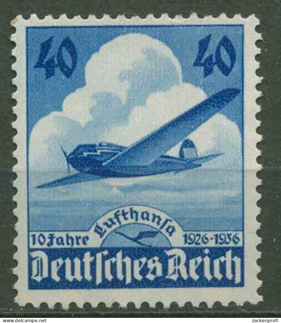 Deutsches Reich 1936 10 J. Lufthansa 603 Ungebraucht Ohne Gummierung (R80687) - Nuevos