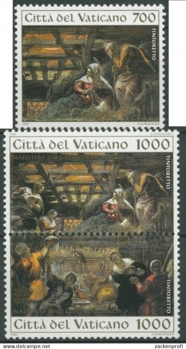 Vatikan 1994 Weihnachten Gemälde 1133/35 Postfrisch - Unused Stamps