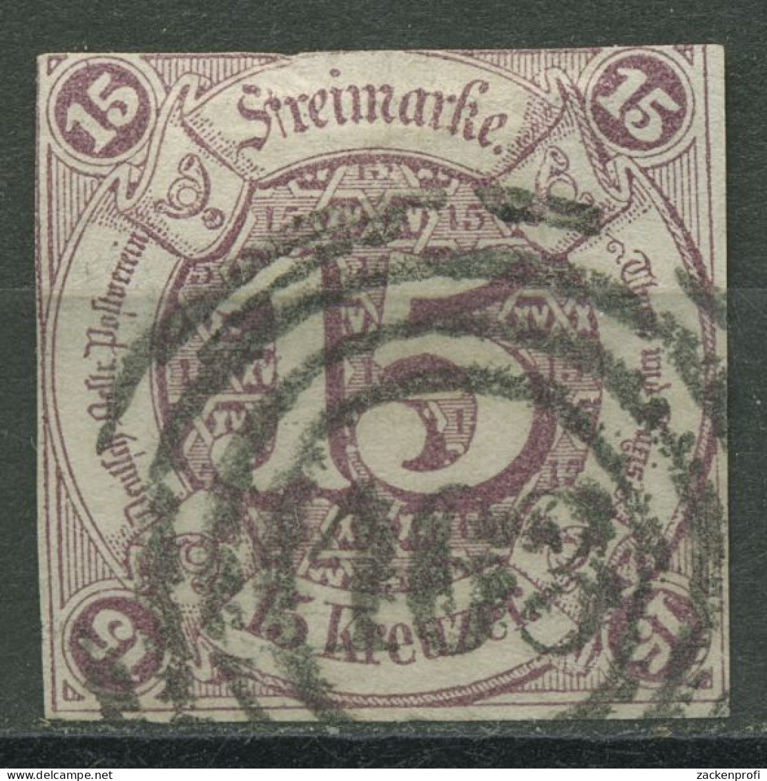 Thurn Und Taxis 1859/61 15 Kreuzer 24 Gestempelt, Signiert - Usati