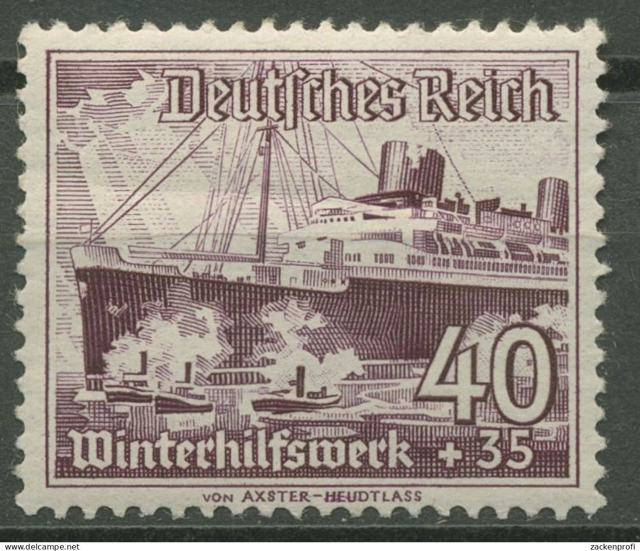 Deutsches Reich 1937 WHW Schiffe 659 Mit Falz (R80702) - Ongebruikt