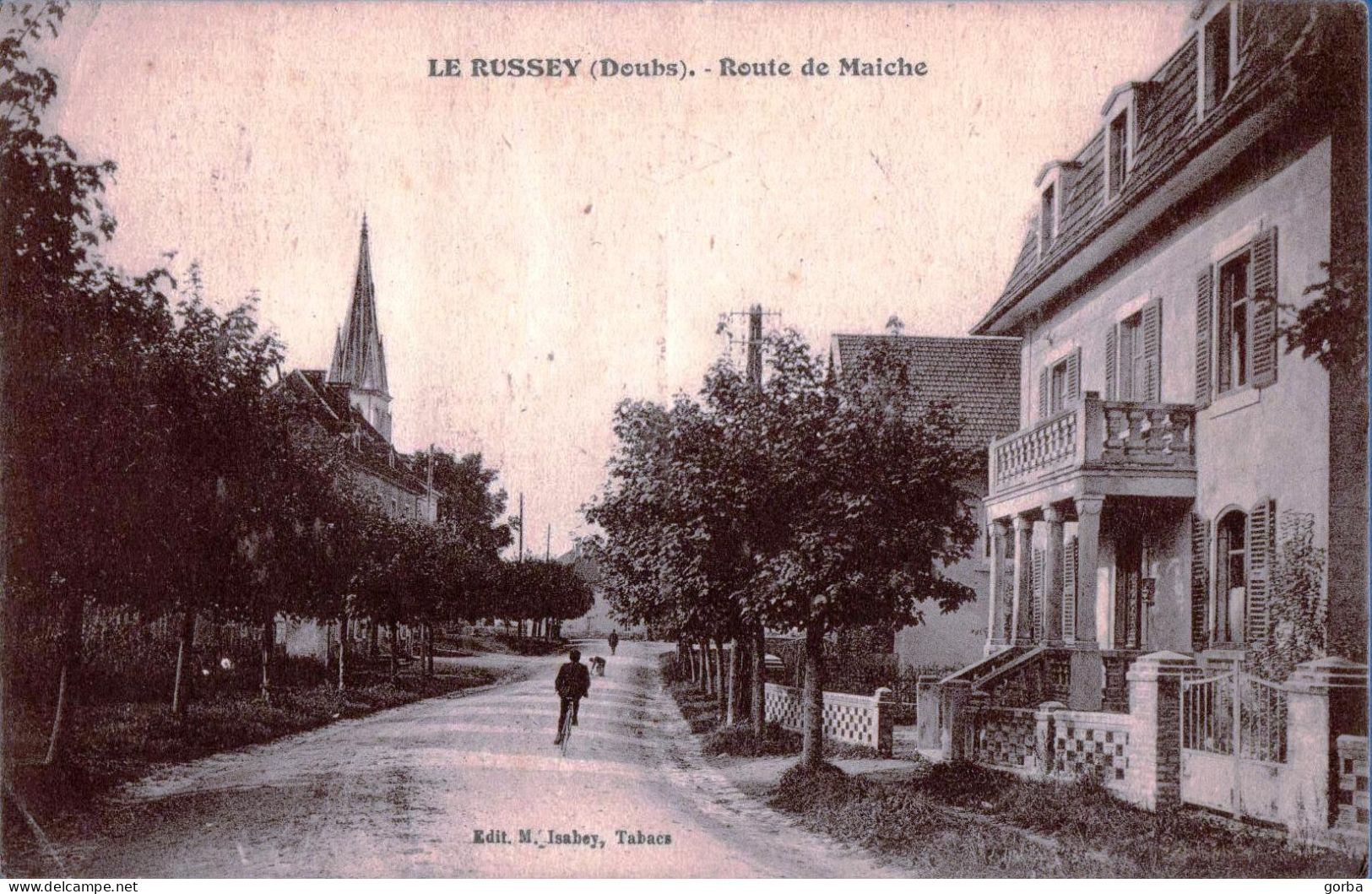 *CPA - 25 - Le RUSSEY - Route De Maiche - Other & Unclassified