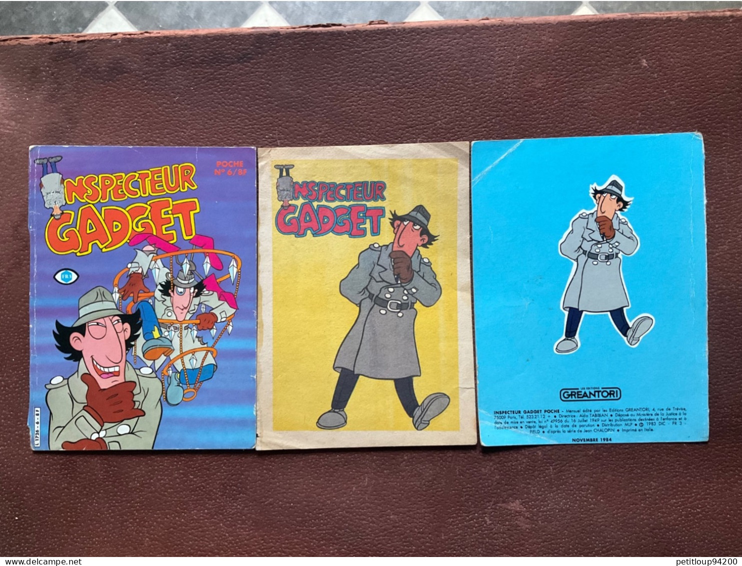 3 COUVERTURES BD  Inspecteur Gadget - Otros & Sin Clasificación